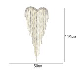 Love water diamond tassel brooch
