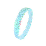 Bright opening with shiny headband, sporty and fashionable elastic headband