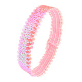 Bright opening with shiny headband, sporty and fashionable elastic headband