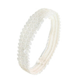 Bright opening with shiny headband, sporty and fashionable elastic headband