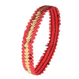 Bright opening with shiny headband, sporty and fashionable elastic headband