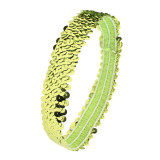 Bright opening with shiny headband, sporty and fashionable elastic headband