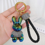 Little Rabbit Colorful Keychain Pendant Pendant Small Gift
