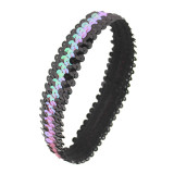 Bright opening with shiny headband, sporty and fashionable elastic headband