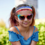 Bright opening with shiny headband, sporty and fashionable elastic headband