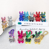 Little Rabbit Colorful Keychain Pendant Pendant Small Gift