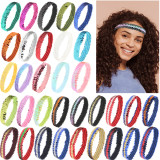 Bright opening with shiny headband, sporty and fashionable elastic headband
