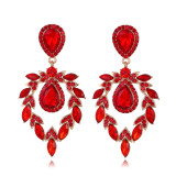 Elegant luxury earrings with diamond studded earrings for brides' wedding earrings