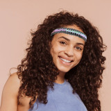 Bright opening with shiny headband, sporty and fashionable elastic headband