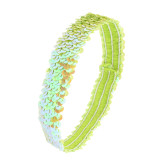 Bright opening with shiny headband, sporty and fashionable elastic headband