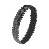 Bright opening with shiny headband, sporty and fashionable elastic headband