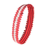 Bright opening with shiny headband, sporty and fashionable elastic headband