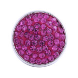 18mm Sugar snaps Alloy with rose chunks rhinestones KB2314 snaps  jewelry
