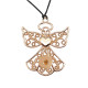 Golden Angel Circular Pattern Necklace fit 20mm Snaps button jewelry wholesale
