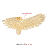 Metallic texture angel wing bracelet