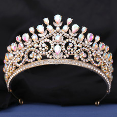 Alloy Crystal Crown Wedding Ball Party Bridal Crown