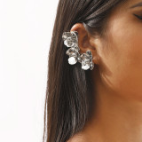 Metal flower earrings