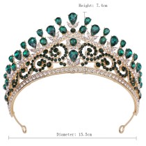 Alloy Crystal Crown Wedding Ball Party Bridal Crown