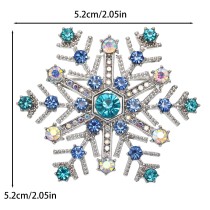 Christmas snowflake brooch