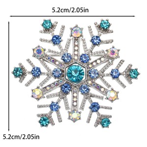 Christmas snowflake brooch