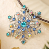 Christmas snowflake brooch