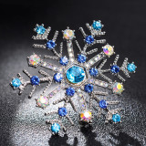 Christmas snowflake brooch