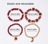 Christmas Gift Bohemian Multi layer Beaded Jewelry DIY Crystal Beaded Christmas Bracelet