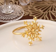 Hotel Western style Christmas Snowflake Napkin Ring Napkin Buckle