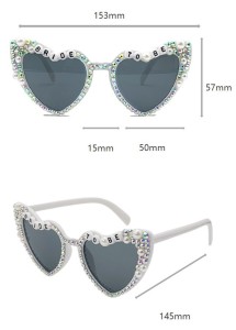 Love Glasses Wedding Birthday Party Sunglasses Fashion Pearl Sunglasses