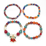 Christmas Gift Bohemian Multi layer Beaded Jewelry DIY Crystal Beaded Christmas Bracelet