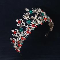 Christmas Alloy Crystal Crown Wedding Ball Party Bridal Crown