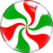 20MM Christmas Colored Candy Picture Cartoon  glass snap button charms