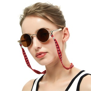 Colored Non Metallic Neck Hanging Glasses Rope Chain Retro Sports Travel Glasses Anti Loss Rope