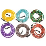 Beaded glasses hanging chain anti drop glasses rope mask rope hanging rope beaded glasses chain crystal patterned beads