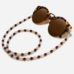 Retro Sunglasses Beaded Glasses Chain Glasses Rope Hanging Neck Chain