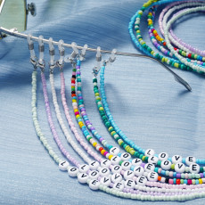 LOVE Colorful Rice Beads English Letter Glasses Chain Fashion Mask Rope Hanging Rope