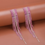 Elegant luxury earrings with diamond studded earrings for brides' wedding earrings