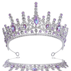 Alloy Crystal Crown Wedding Ball Party Bridal Crown