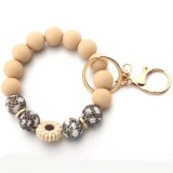 Sunflower Bracelet Silicone Bead Bag Pendant Bracelet Keychain