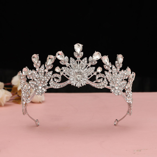 Alloy Crystal Crown Wedding Ball Party Bridal Crown