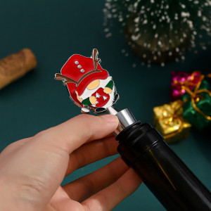 Cartoon Christmas red wine stopper, sealed stopper, wine preservation stopper, Christmas party small gift bottle stopper