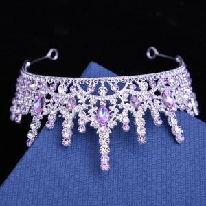 Alloy Crystal Crown Wedding Ball Party Bridal Crown