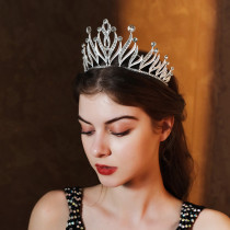 Alloy Crystal Crown Wedding Ball Party Bridal Crown