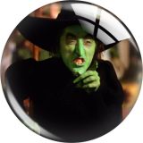 20MM Evil Witch  Wicked Cartoon  glass snap button charms