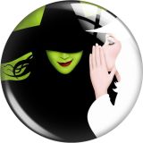 20MM Evil Witch Wicked Cartoon  glass snap button charms