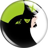 20MM Evil Witch Wicked Cartoon  glass snap button charms