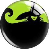 20MM Evil Witch Wicked Cartoon  glass snap button charms