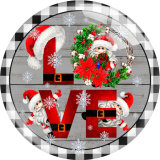 20MM 10Pcs/lot Christmas Print glass snap button charms