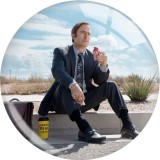20MM 10Pcs/lot Classic Movie Better Call Saul Print glass snaps buttons  DIY jewelry