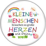 20MM 10pcs/lot Danke wachsen glass snap button charms